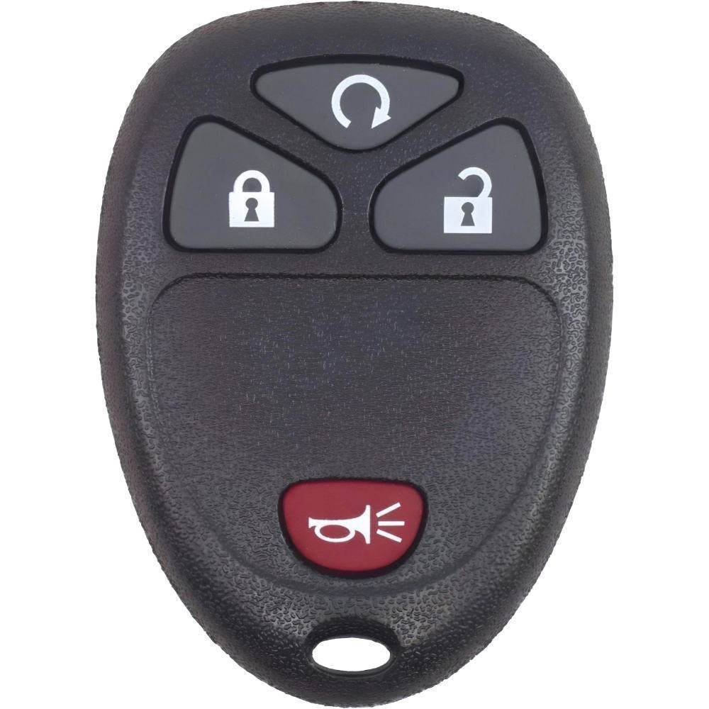 GMC Acadia, Acadia Limited, Savana 2500, Savana 3500, Savana 4500, Sierra 1500, Sierra 2500 HD, Sierra 3500 HD, Yukon, Yukon XL 1500, Yukon 2500 XL Key Fob Replacement w/ Remote Start PN: 25836190 - Black