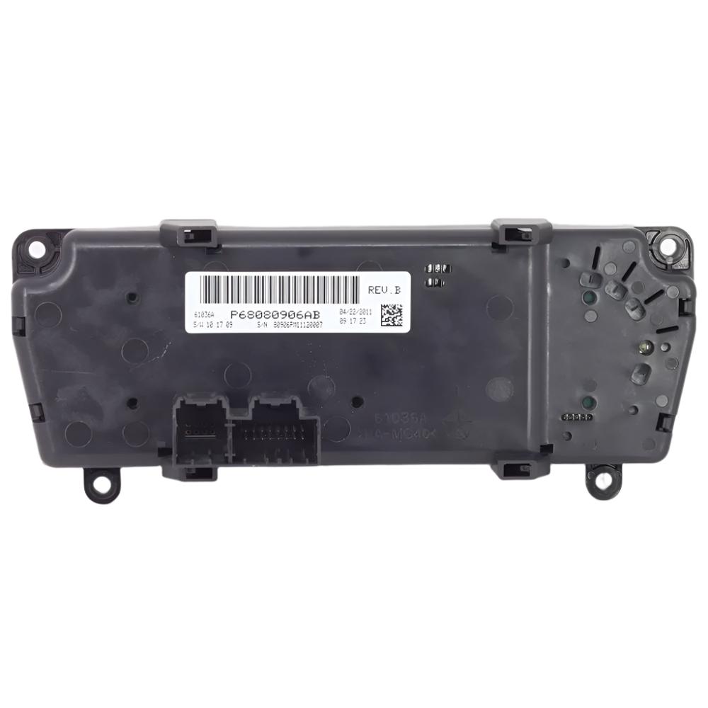 2010, 2011, 2012 Dodge Caliber HVAC Control Panel Part #: P68080906AB - Back View 