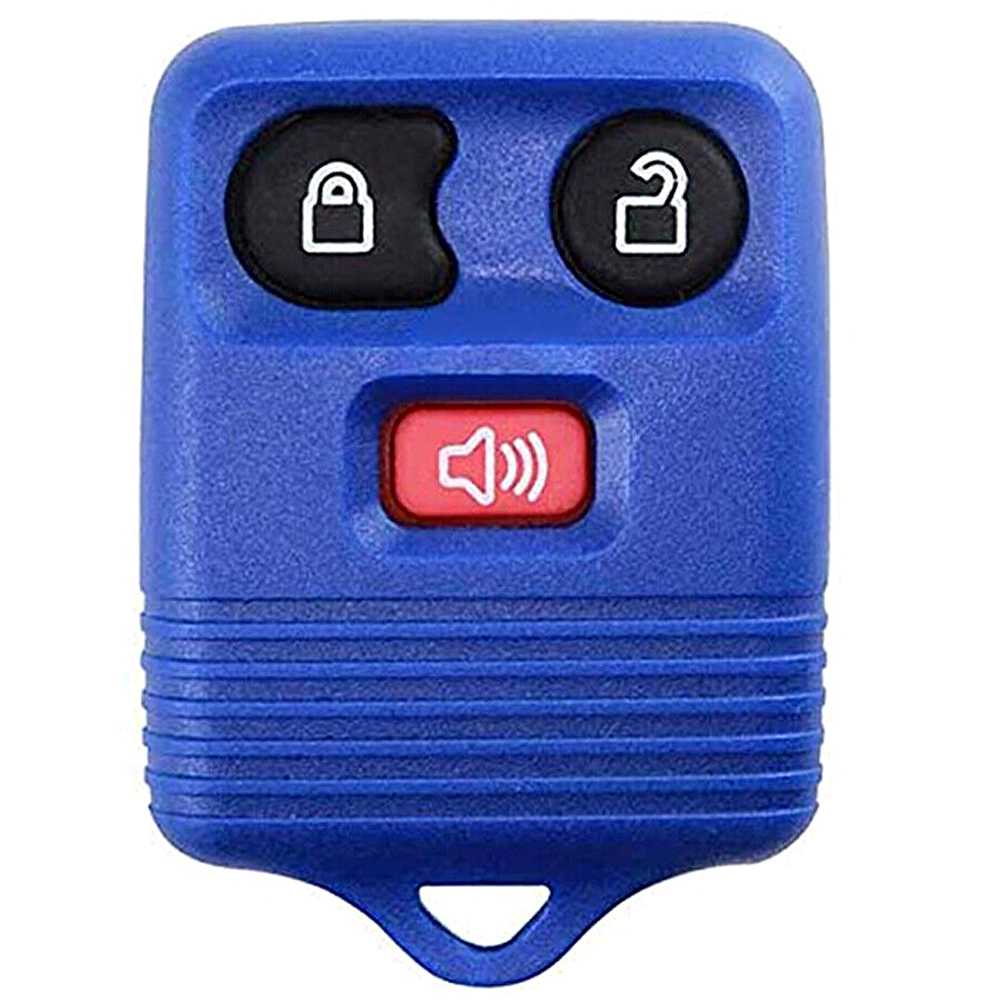 Ford F-150 Key Fob Replacement 1998-2014 3-Button Aftermarket Remote - Blue