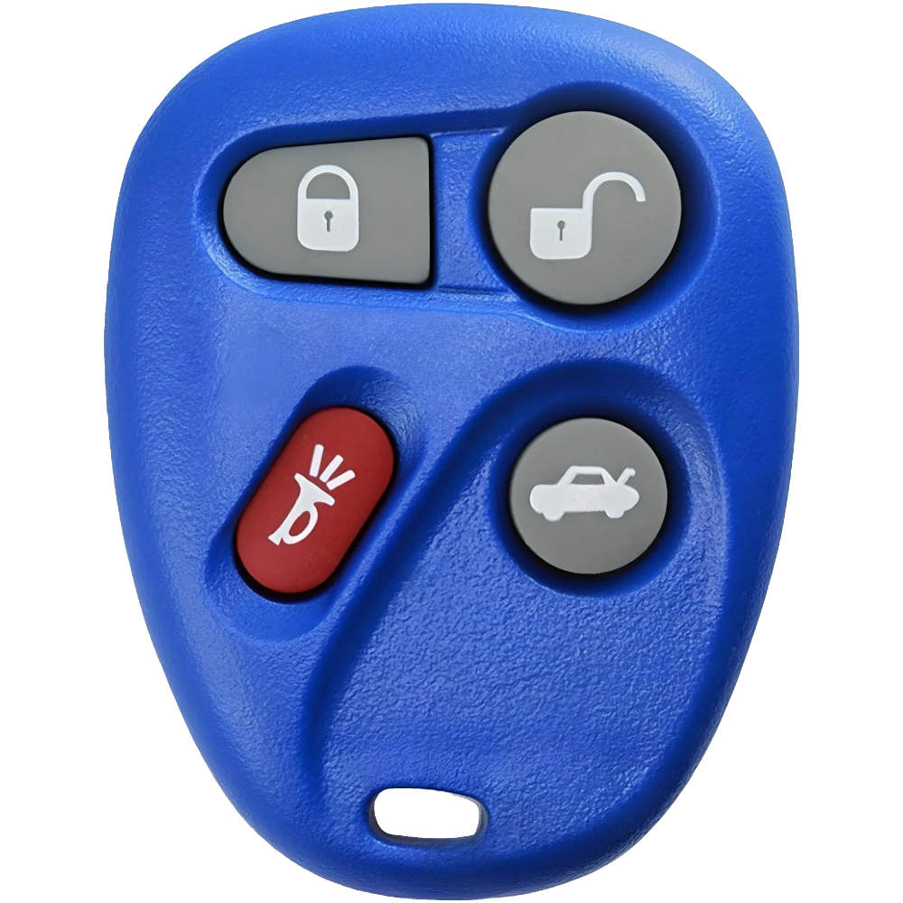 Aftermarket Pontiac Key Fob Replacement for 2001-2005 Grand Am, Bonneville 4-Button Keyless Entry Remote PN: 25695955 - Blue (1 Pack)