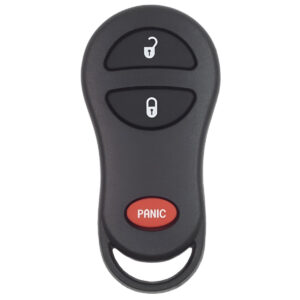 Replacement key fob for 2002–2005 Dodge Ram 1500 in black, part number 04686481AF (1 pack)